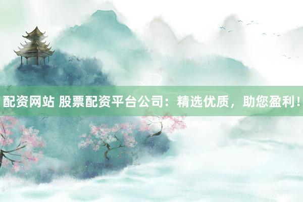 配资网站 股票配资平台公司：精选优质，助您盈利！